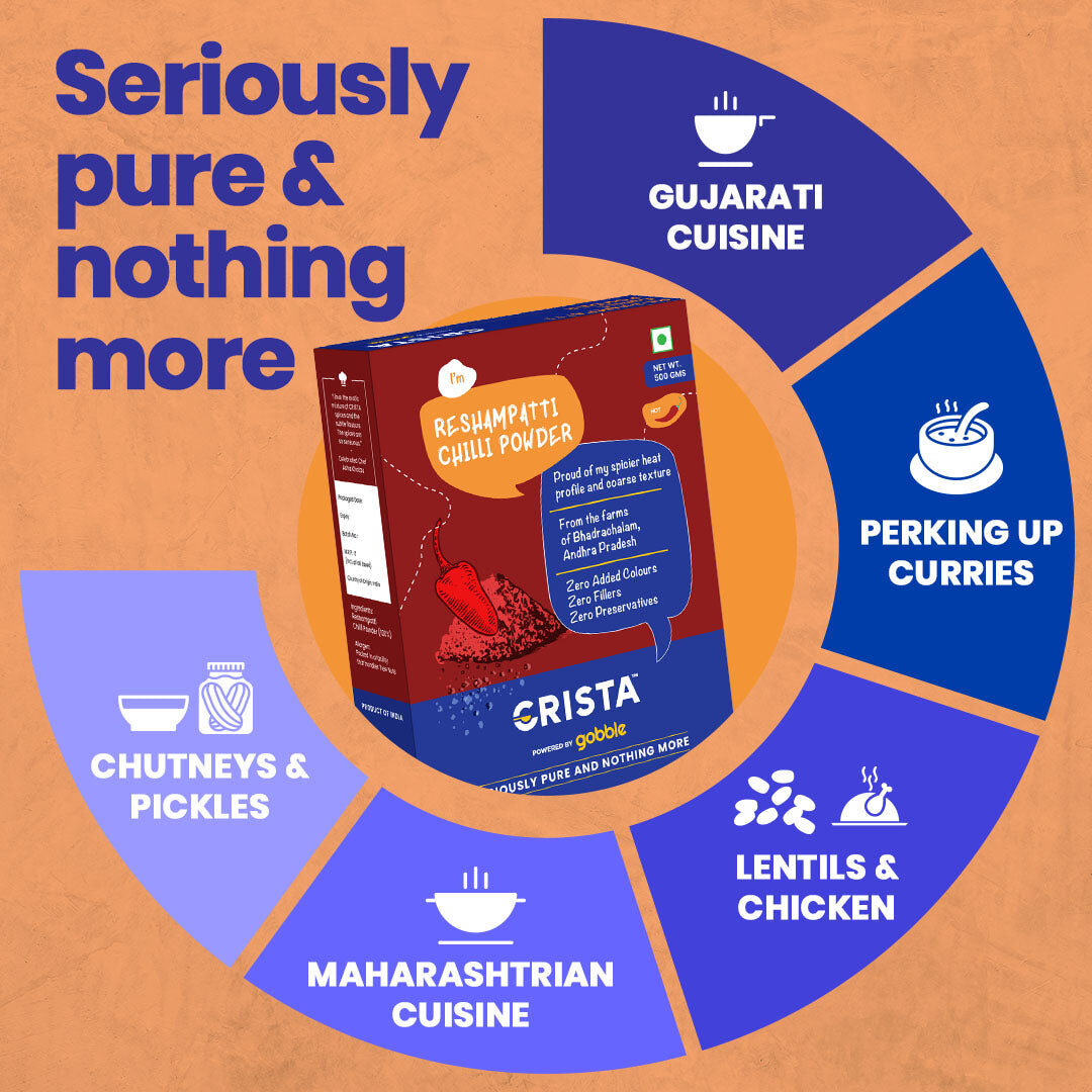 CRISTA Reshampatti Chilli Powder 500 gms - Image 4