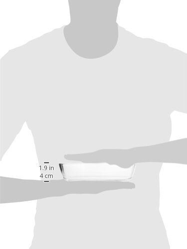 Borosil Glass - Oval Baking Dish, Transparent, 700 milliliter - Image 2