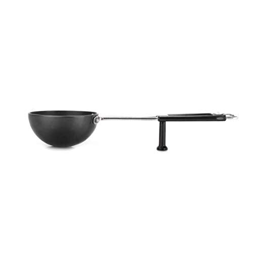 Prestige Aluminium Hard Anodised Tadka Pan, 10 cm, Black - Image 5