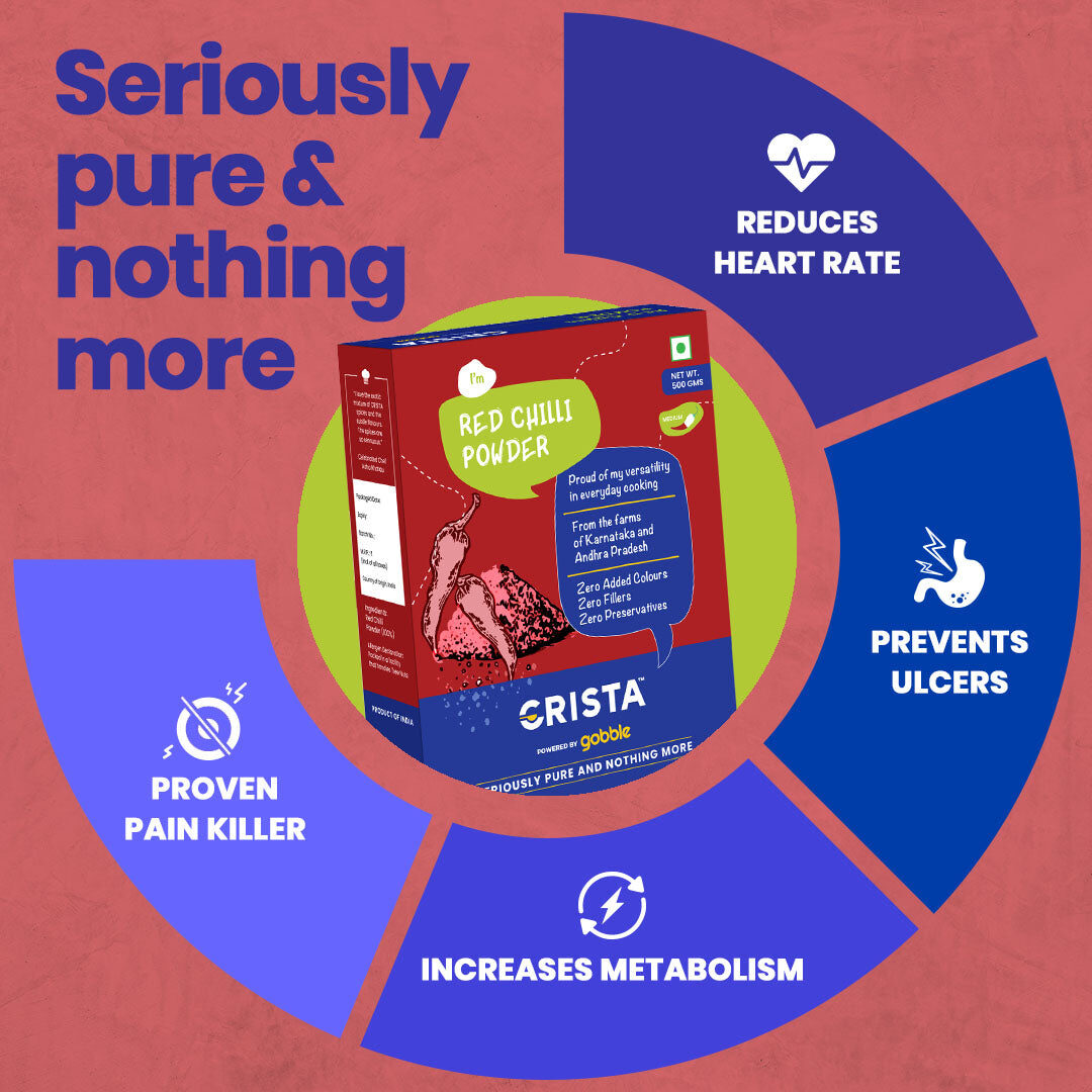 CRISTA Red Chilli Powder 500 gms - Image 3