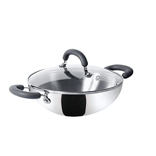 Meyer Trivantage Nickle Free Stainless Steel Triply Cookware Kadai 30cm Large