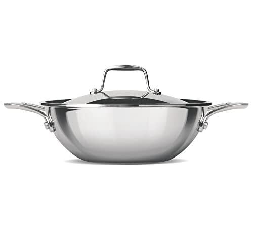 Milton Pro Cook Triply Stainless Steel Kadhai with Lid, 22 cm / 2.2 Litre - Image 7
