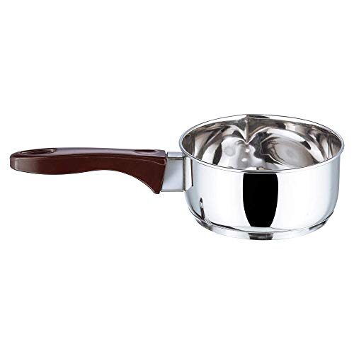 Vinod Stainless Steel Regular Saucepan (1 Litre) & Capsule Bottom Tope (1.8 Litre) with Lid(Induction and Gas Stove Friendly), 2 Years Warranty, Silver - Image 4