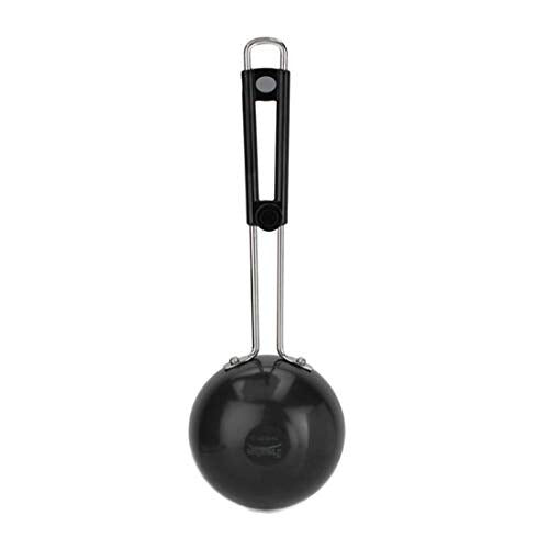 Prestige Aluminium Hard Anodised Tadka Pan, 10 cm, Black - Image 3