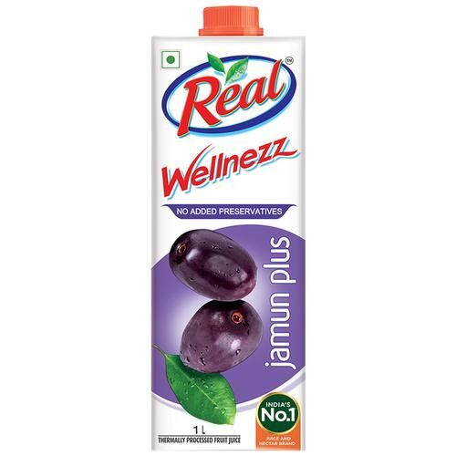 10x Real Activ Wellnezz Jamun Juice, 1000ml each - Pack of 10