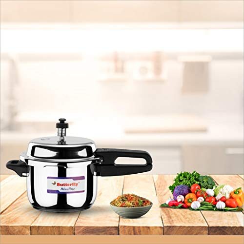 Butterfly Blue Line Stainless Steel Outer Lid Pressure Cooker, 3 Litre - Image 4