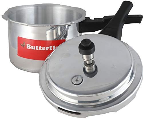 Butterfly Cordial Induction Base Aluminium Pressure Cooker with Outer Lid, 3 Litres, Silver - Image 3