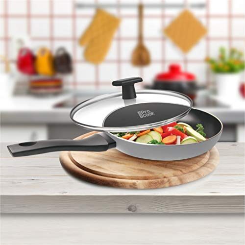 MILTON Pro Cook Black Pearl Induction Fry Pan with Glass Lid, 26 cm /2.2 Litre - Image 4