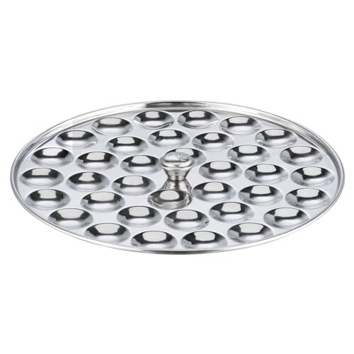 Vinod 6 Pc Stainless Deluxe Multi Kadai Set: 2 Idli Plates,2 Dhokla Plates,1 Patra Plate & 1 Mini Idli Plate- 2Yr Warranty,Silver (Induction Friendly) - Image 9