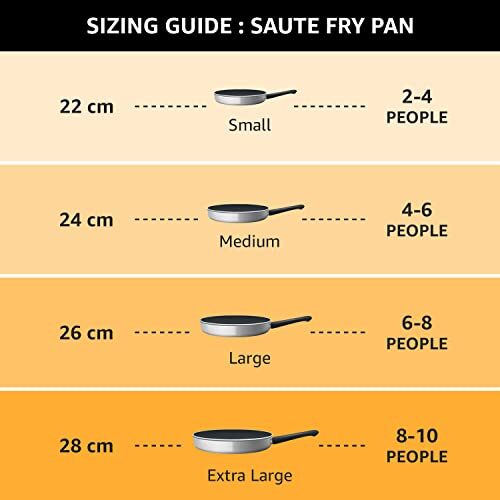 Milton Pro Cook Granito Induction Fry Pan, 24 cm, Black (Aluminium) - Image 2