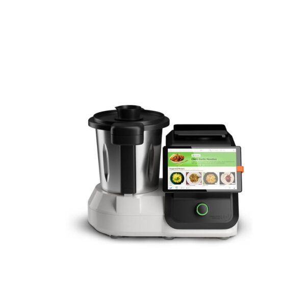 Upliance delishUp, AI Cooking Assistant with unlimited recipes from around the world | WiFi & built-in 8 inch Touch screen | Automated Chop, Saute, Stir, Knead, Steam And Cook