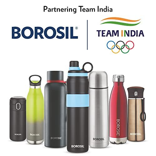 Borosil Stainless Steel Hydra Double Wall Vacuum Insulated Traveller Flask, (BLACK, 300 ml) - Image 2