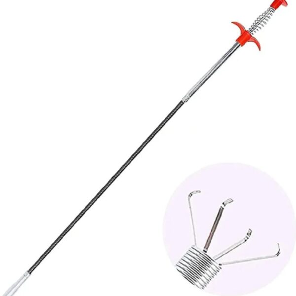 H.N.P ENTERPRISE Drain Cleaner Stick - Multipurpose Stainless Steel Long Hair and Dirt Removal for Drain, Sink, Bathtub, Sewer Cleaning