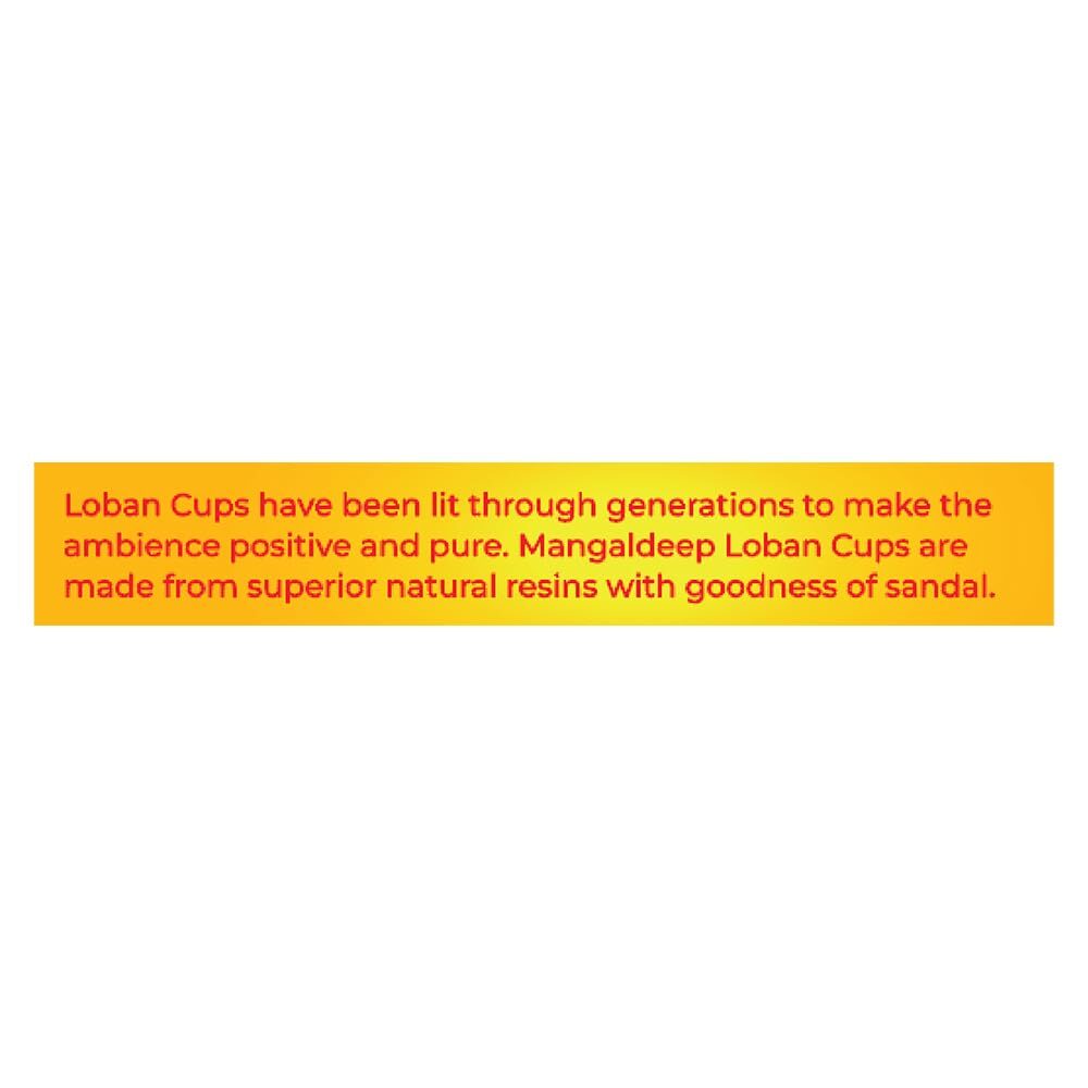 Mangaldeep Loban Cups - Pure & Natural - Rich Aroma (12 Cups) - Image 3