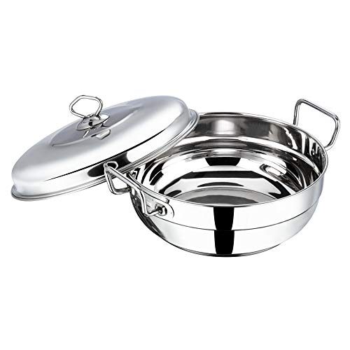 Vinod 6 Pc Stainless Deluxe Multi Kadai Set: 2 Idli Plates,2 Dhokla Plates,1 Patra Plate & 1 Mini Idli Plate- 2Yr Warranty,Silver (Induction Friendly) - Image 4