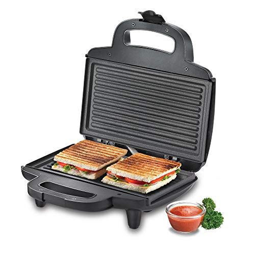 Prestige 800W Sandwich Maker (PGMFD 01)| Black | Heat Resistant Bakelite Body |Non-Stick Coating | Power Indicators | Oil Free Toasting - Image 2