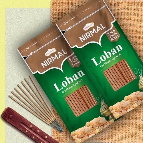 Shubhkart Nirmal Loban Dry Masala Agarbatti Zipper 125gms - 5mm Thick Sticks | Special Long Lasting Agarbatti for Puja, Havan, Rituals | Pooja Room Items for Aromatic Environment (Pack of 2) - Image 5