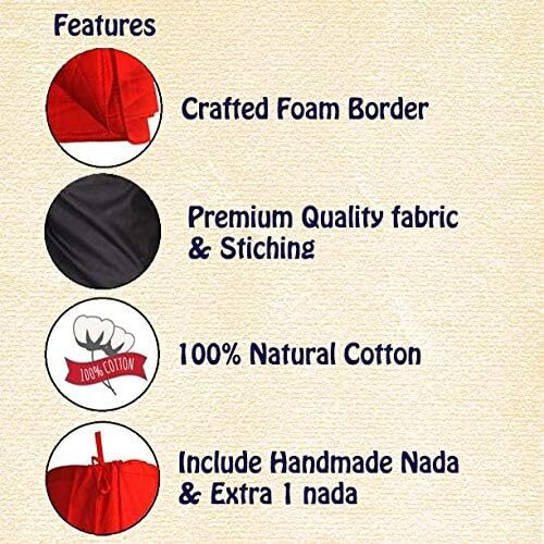SGH Women's Pure Cotton Best Plain Solid Indian Stitched Saree Black Color Petticoats 100% Vimal Cotton (Free Size,42) - Image 3