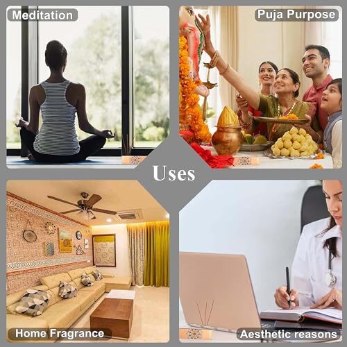 Shubhkart Nirmal Loban Dry Masala Agarbatti Zipper 125gms - 5mm Thick Sticks | Special Long Lasting Agarbatti for Puja, Havan, Rituals | Pooja Room Items for Aromatic Environment (Pack of 2) - Image 2