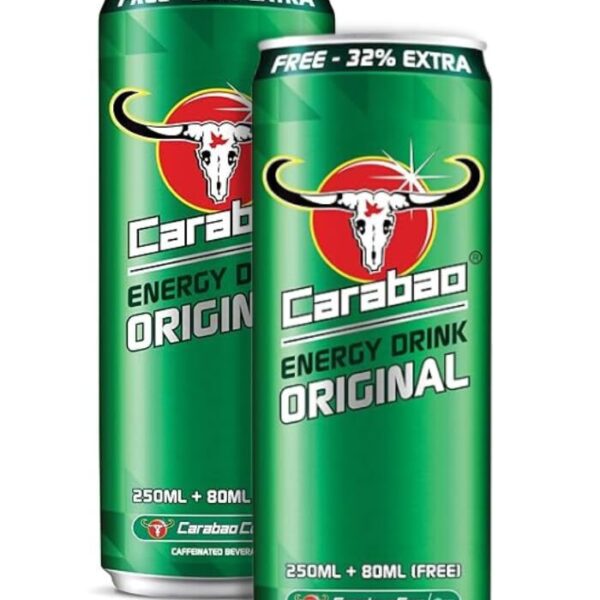 Carabao Energy Drink, Original in Cans - Infused with Caffeine 330ML