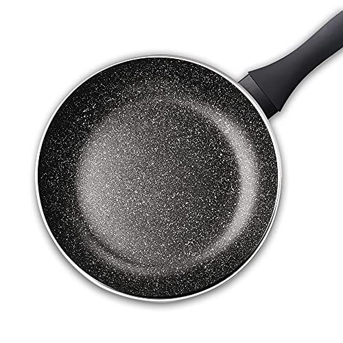 Milton Pro Cook Granito Induction Fry Pan, 24 cm, Black (Aluminium) - Image 4