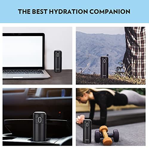 Borosil Stainless Steel Hydra Double Wall Vacuum Insulated Traveller Flask, (BLACK, 300 ml) - Image 3