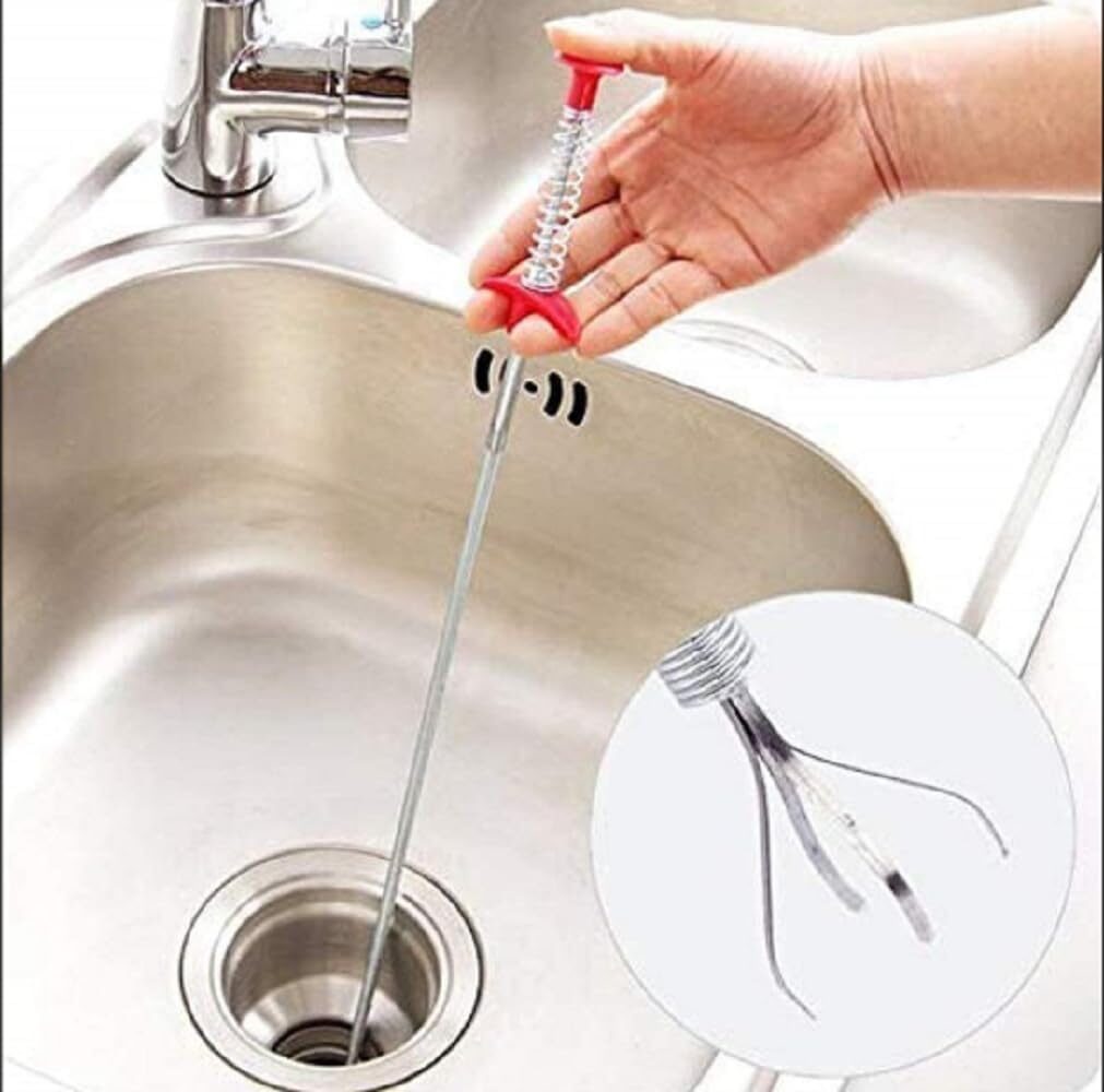 H.N.P ENTERPRISE Drain Cleaner Stick - Multipurpose Stainless Steel Long Hair and Dirt Removal for Drain, Sink, Bathtub, Sewer Cleaning - Image 5