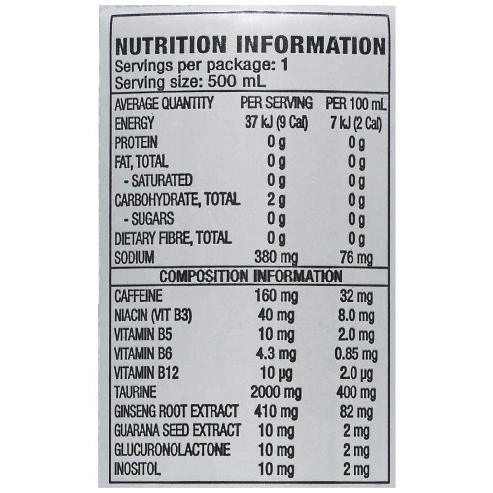 Monster Energy Chefsneed Ultra Zero Drink, (Pack Of 12 Cans X 500Ml Each), Vegetarian - Ultra Zero - Image 4