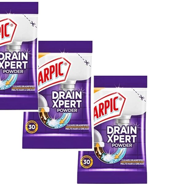 Harpic Drain Xpert Drain Cleaning Powder (50g) PACK 3