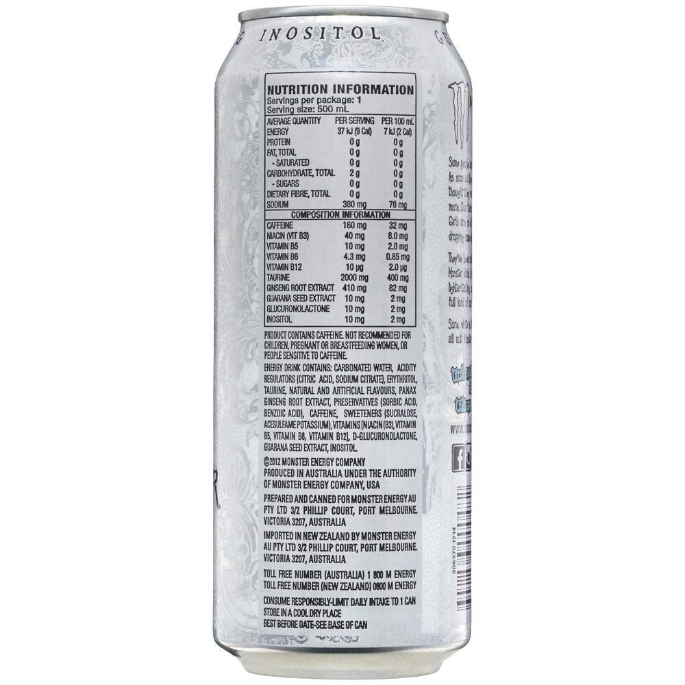 Monster Energy Chefsneed Ultra Zero Drink, (Pack Of 12 Cans X 500Ml Each), Vegetarian - Ultra Zero - Image 6
