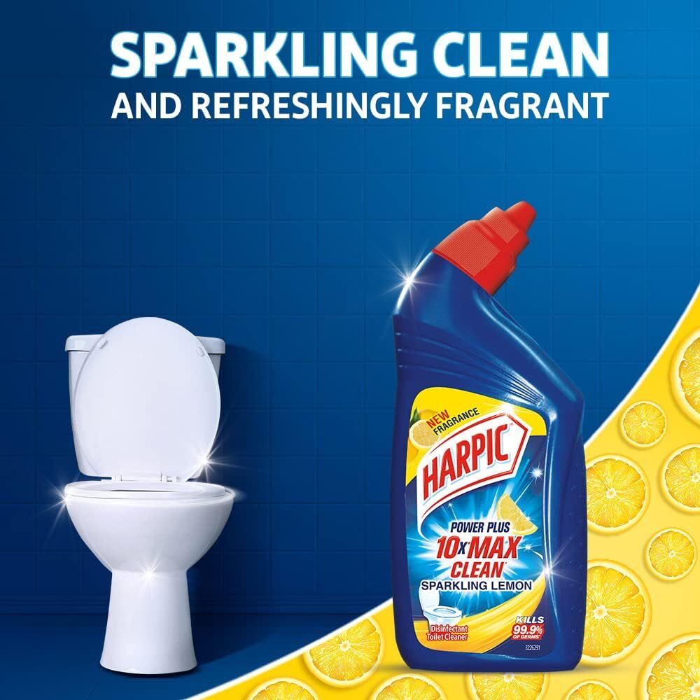 Harpic Disinfectant Toilet Cleaner Liquid, Orange - 1 L & Harpic Drain Xpert Drain Cleaner Powder (50g x 8) | Effective Sink Cleaner, Drain Blockage Remover, Drain Pipe Cleaner - Image 6