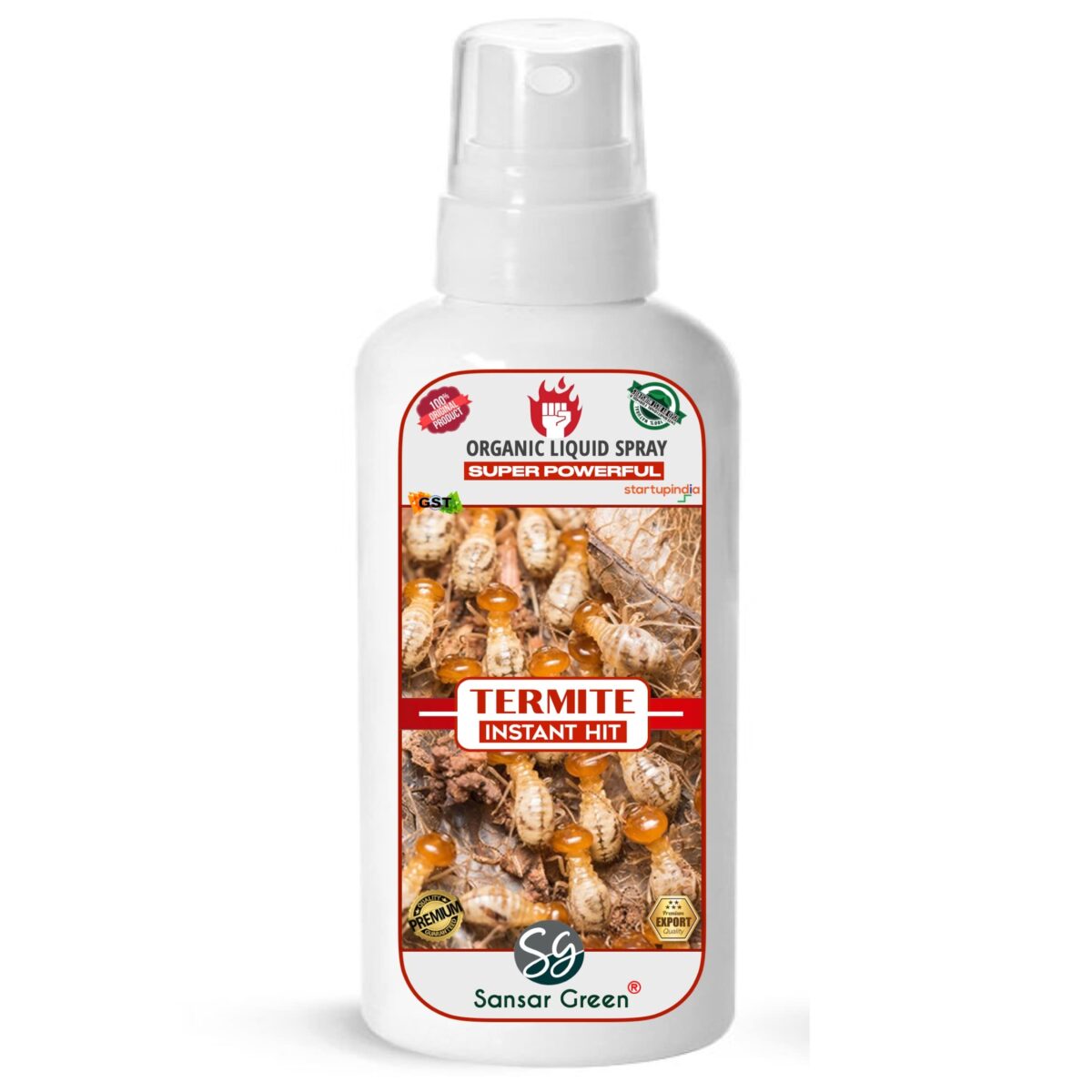 Sansar Green® Termite Instant Hit Spray, Premium Essential Super Powerful Liquid Spray for Removing Termites and Other Insects from Plants (100 ml)