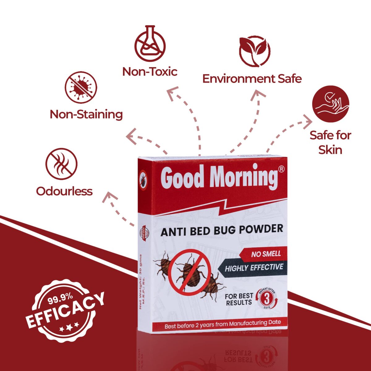 Good Morning Bed Bug Killer Powder Concentrate, Makes 5 Liters Spray (Pack of 5) - Image 7