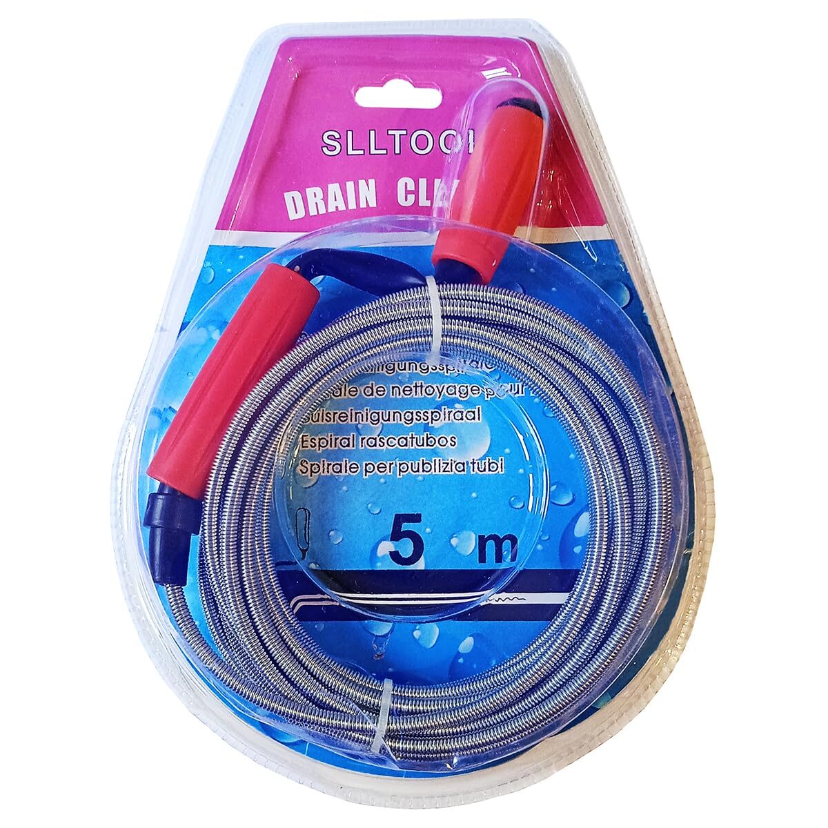 B.K.Jagan and Co Metal Sink & Drain Cleaner Spring Wire Sink Cleaner Snake Unblocker Hair Drain Cleaner 5 Mtr. Length - Image 8