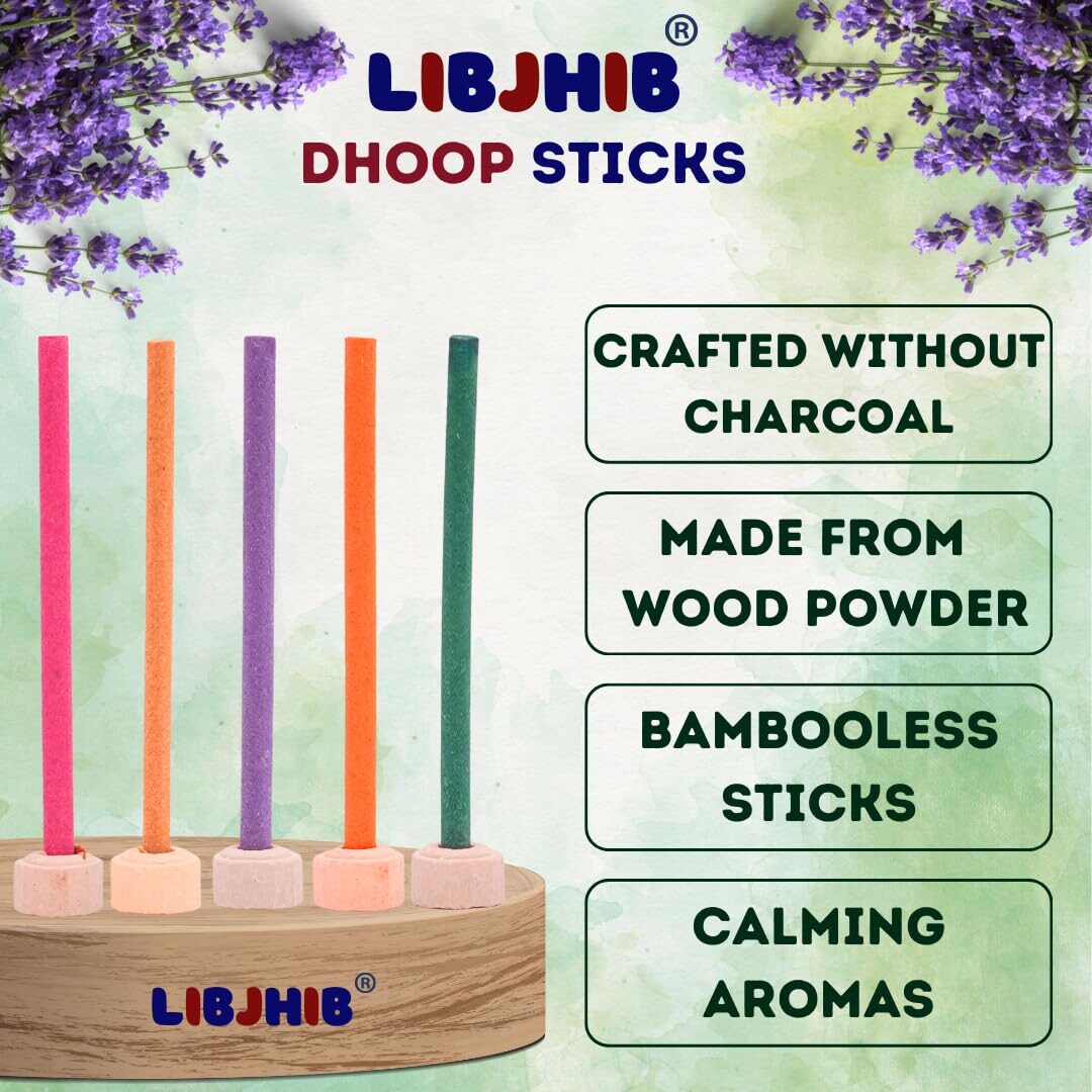LIBJHIB® Loban Luxury Dhoop Sticks Combo Pack of 2 (120 Grams Each) - Luxury Scented Dhoop Sticks for Religious Use, Meditation, Aromatherapy, and Relaxation - Calming Fragrance. - Image 3