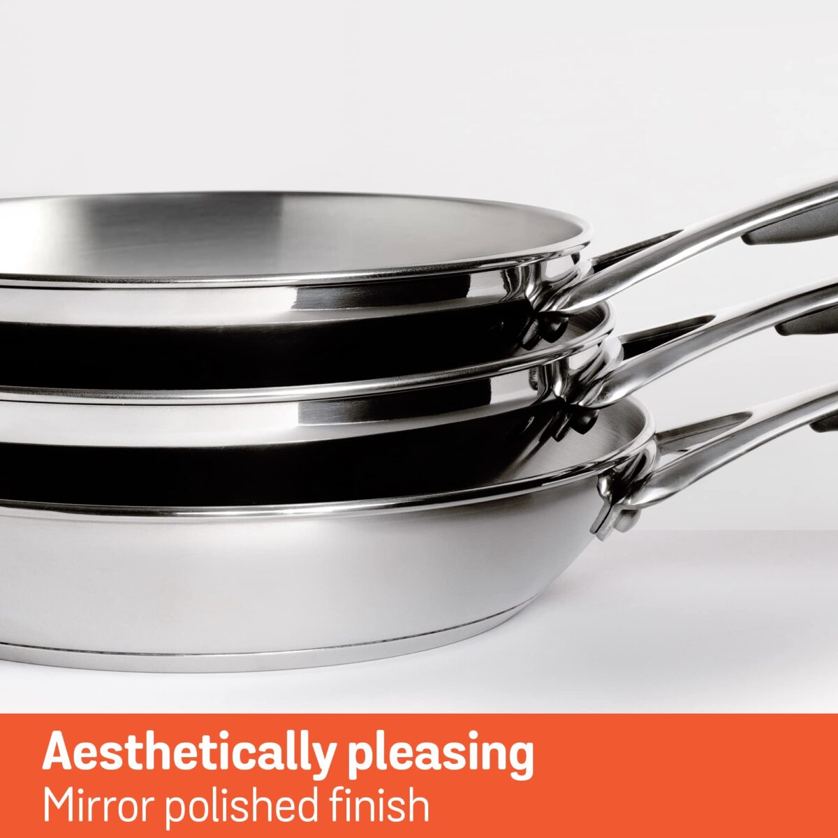 Meyer Select Stainless Steel Open Frypan 26cm (Induction & Gas Compatible) - Image 5