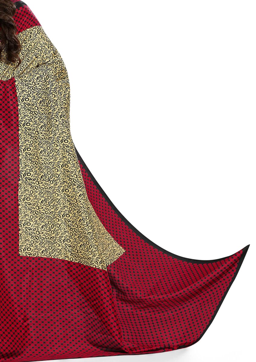 Vimla Women's Malgudi Silk Uniform Saree With Blouse Piece (2110_Multicolor_Free Size) - Image 3