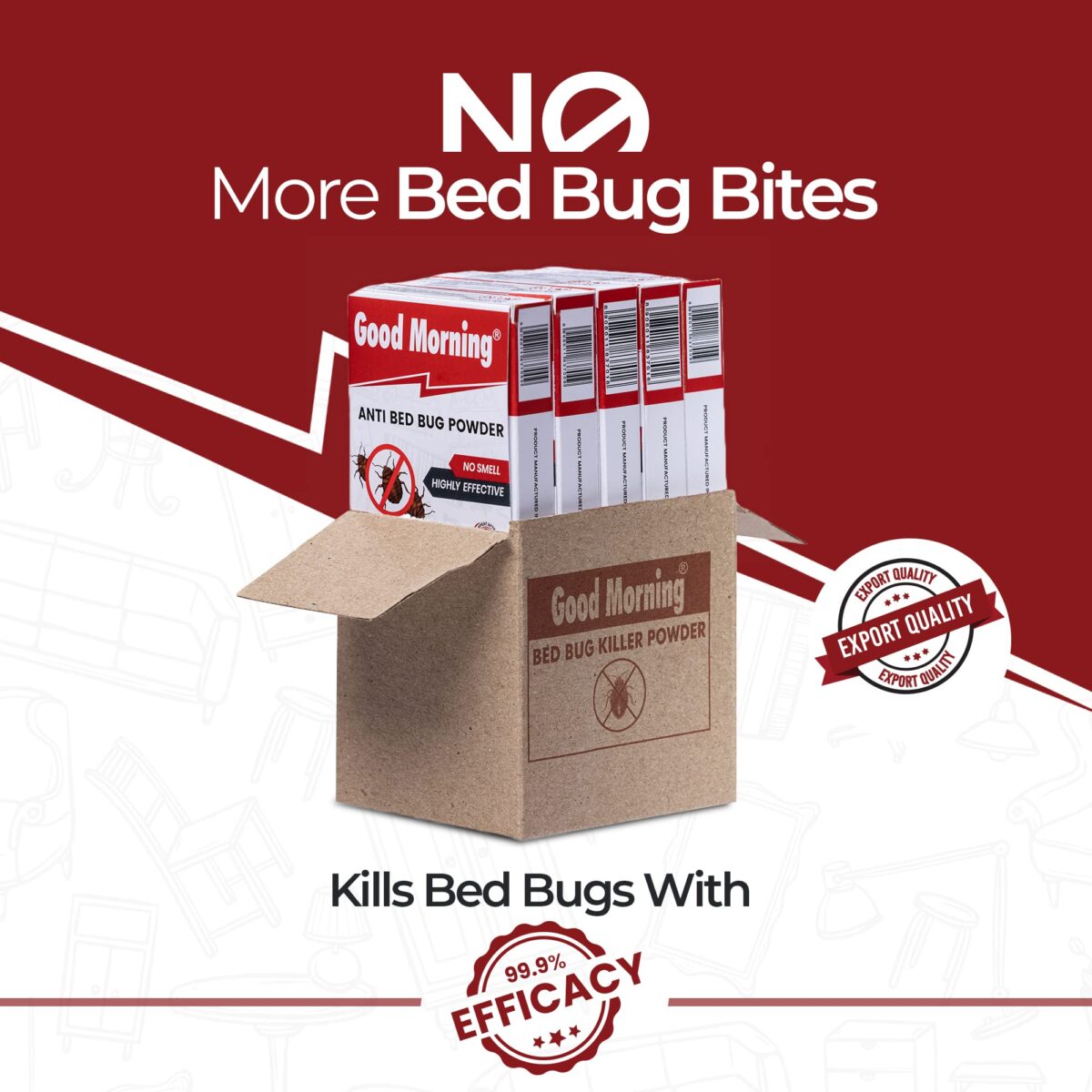 Good Morning Bed Bug Killer Powder Concentrate, Makes 5 Liters Spray (Pack of 5) - Image 6