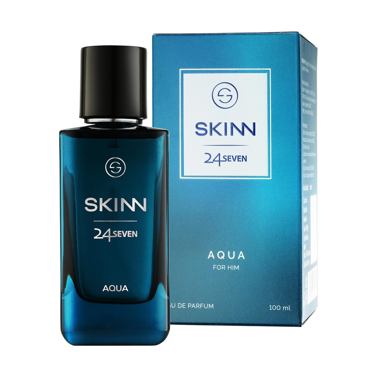 Skinn By Titan | 24Seven Aqua Perfume - 100 Ml | Perfume For Man | Gift for Men | Premium Fragrance | Grooming Essentials | Long Lasting Smell for Men | Eau De Parfum