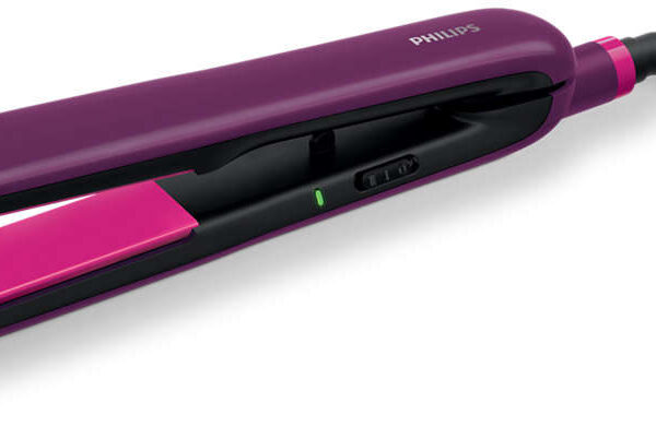 Philips BHS384/00 Selfie Hair Straightener (Purple)