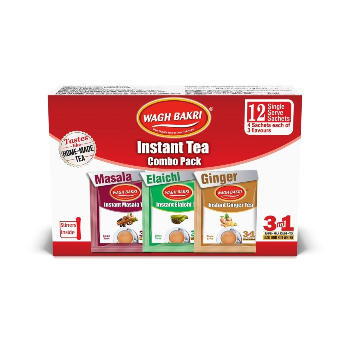 Wagh Bakri Instant Tea Premix Combo Pack 168G