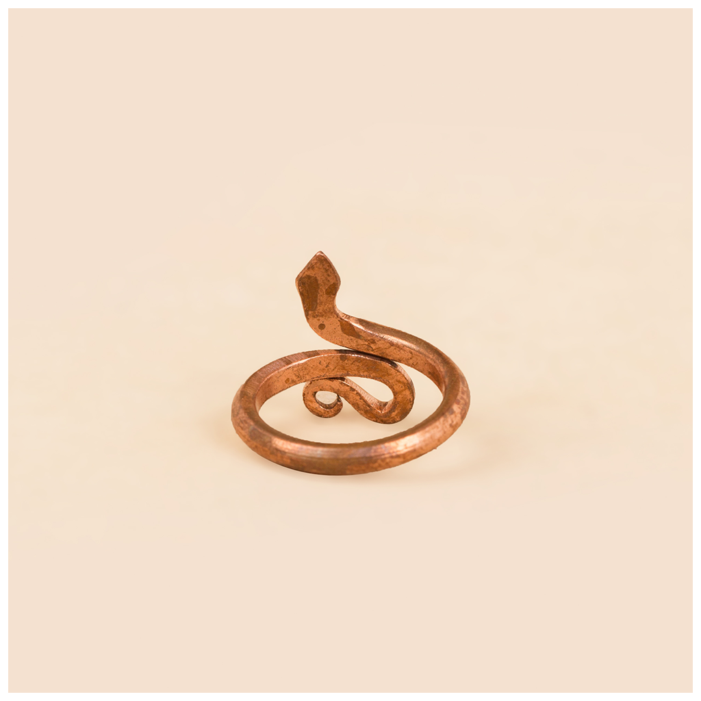 Sarpa Sutra, Consecrated Snake Ring, Copper metal (Medium Size) - Image 3